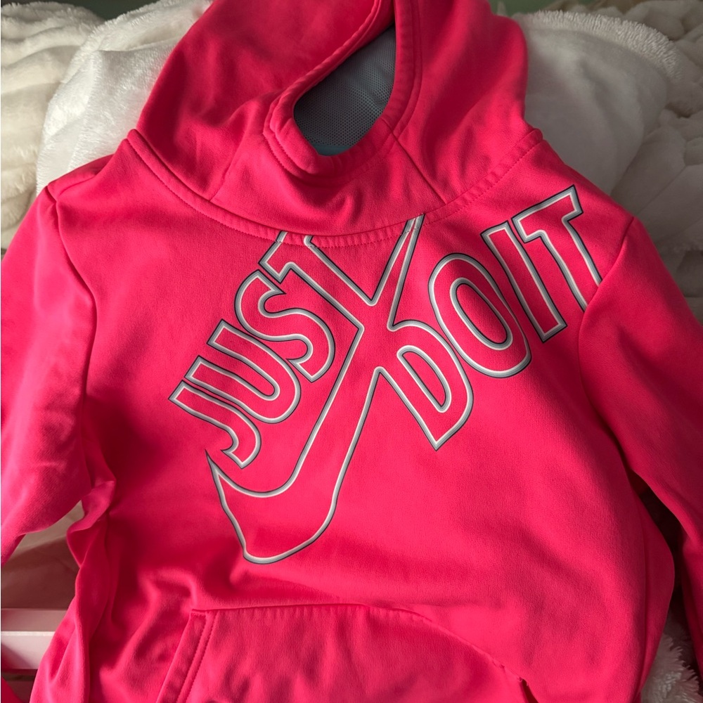 Nike Kids Vibrant Pink Just Do It Hoodie
